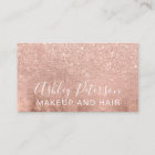 Makeup elegant typography rose gold glitter foil