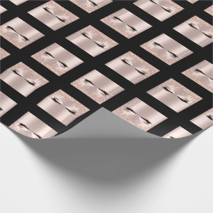 Makeup Event Lashes Rose Spark Bridal Sweet16th Wrapping Paper