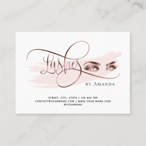 Makeup Eyebrow Eyes Lashes Aftercare card
