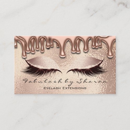 Makeup Eyebrow Lashes Extension Dropping Wax Business Card