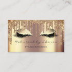 Makeup Eyebrow Lashes Glitter Drips Sepia Gold