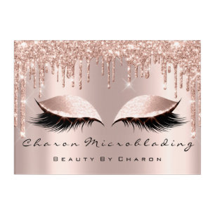 Makeup Eyebrows Lashes Browns Rose Spark Event Acrylic Print
