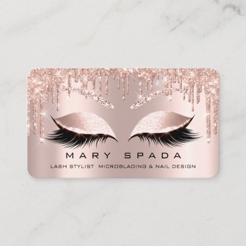 Makeup Eyebrows Lashes Browns  Rose Spark Instagra Business Card