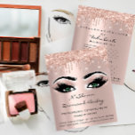 Makeup Eyelashes Beauty Salon Green Eyes Drips Flyer<br><div class="desc">florenceK luxury beauty salon colletion</div>