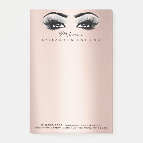 Makeup Eyes Lash Peach Name Gray Telephone Number Post_it Notes