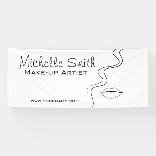 Makeup fashion face icon artist  branding banner