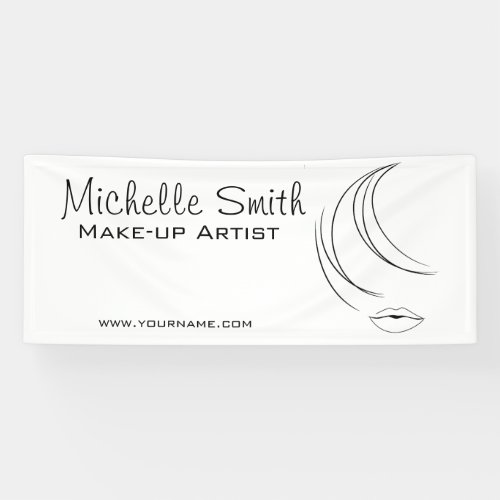 Makeup fashion face icon artist  branding banner