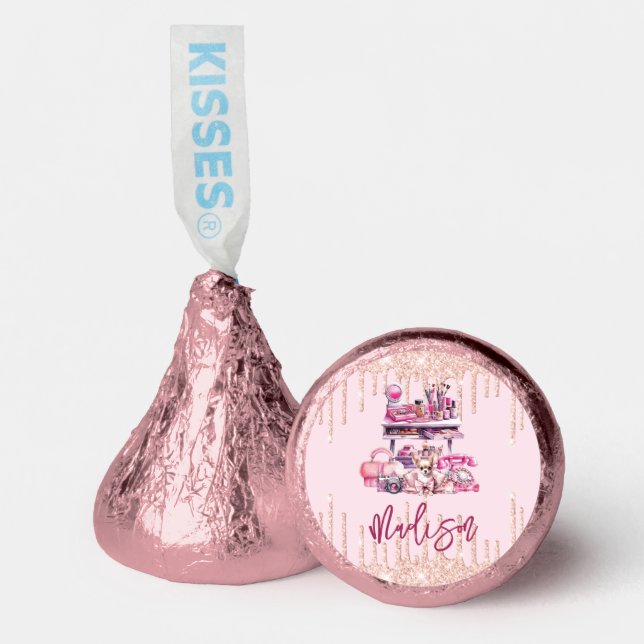 Makeup Girl Spa Birthday Hershey®'s Kisses® (Front)