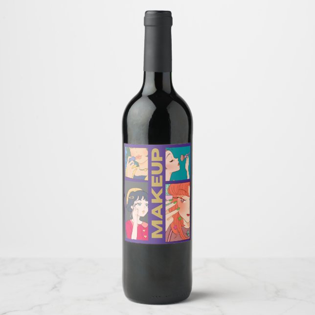 MAKEUP GIRLS WINE LABEL (Front)