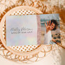Makeup hair chic rose gold glitter pearl photo business card