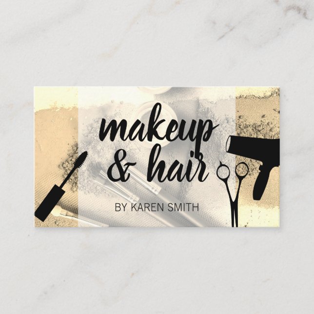 Makeup & Hair | Makeup Kit Appointment Card (Front)