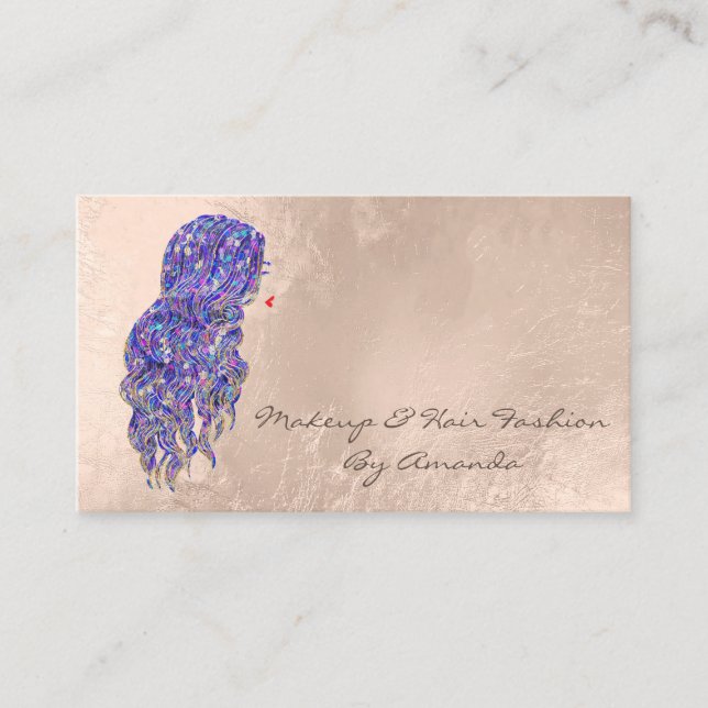 Makeup Hairdresser Lash Mermaid Appointment Card (Front)