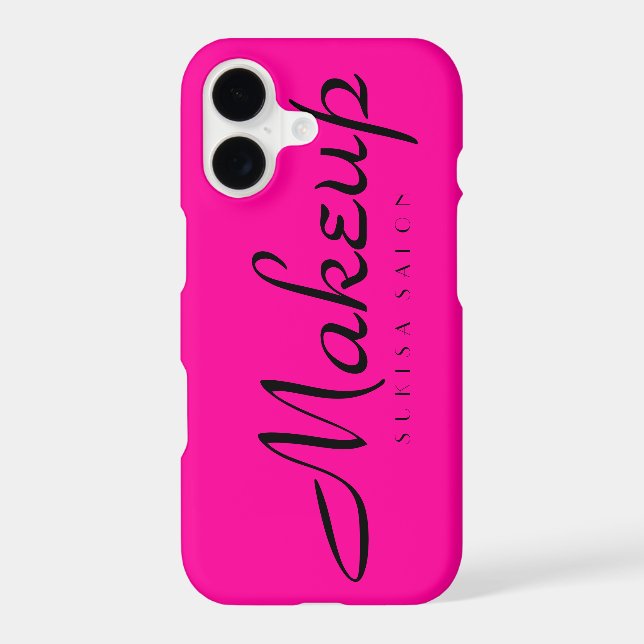 Makeup Hot Pink Iphone Case (Back)