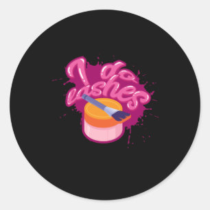 Makeup - I Do Lashes - For Beauticians Classic Round Sticker