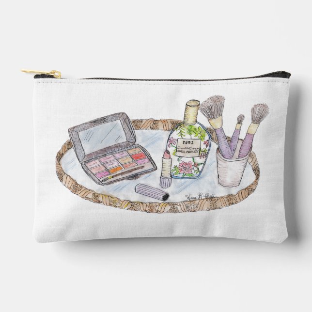 Makeup Illustration Vintage Inspired Bag (Front)