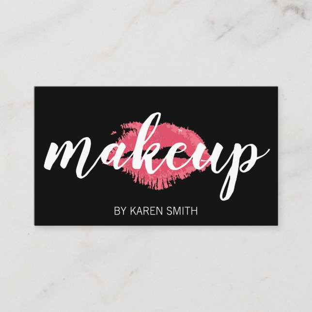 Makeup & Kiss Appointment Card (Front)