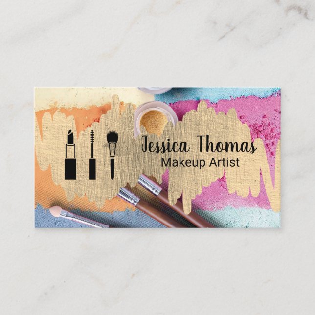 Makeup Kit and Powder Business Card (Front)