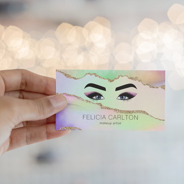 Makeup & Lashes Beautician Business Card (Creator Uploaded)