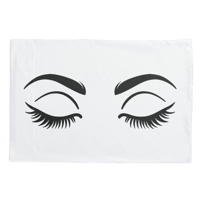Makeup Lashes & Brows My Beauty Sleep Pillow Case (Back)