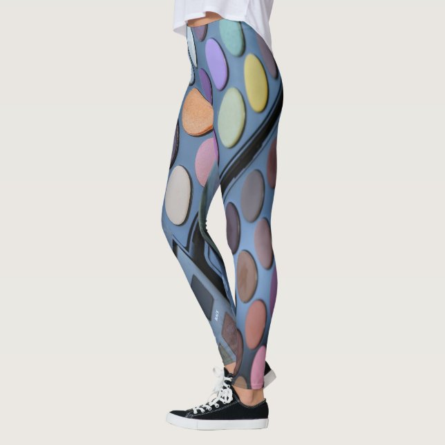 Makeup Leggings - Eye Makeup Design (Left)