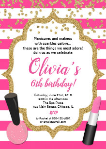 Makeup Party Invitations Zazzle