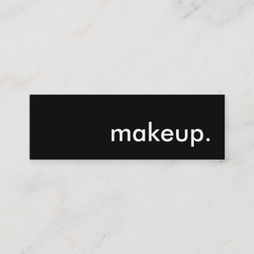 Customizable makeup. business card templates