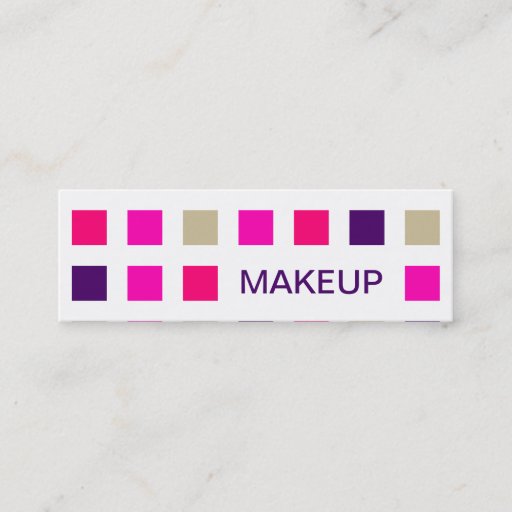 Customizable MAKEUP (mod squares) Business Card