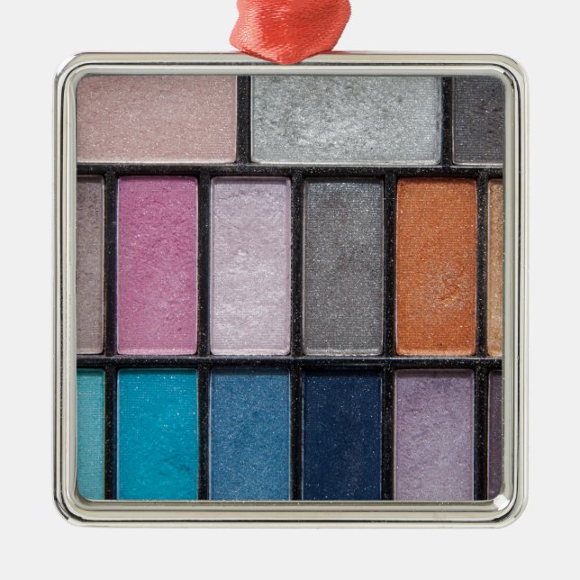 Makeup on the Go Metal Ornament (Front)