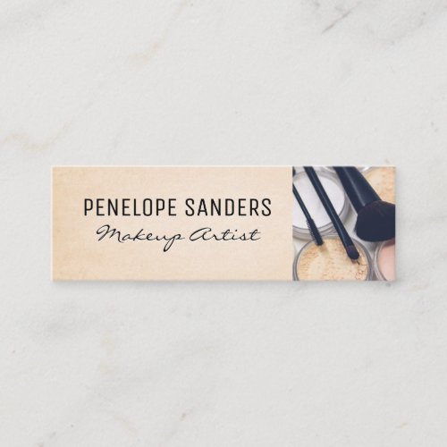 Makeup Palette and Brushes Mini Business Card