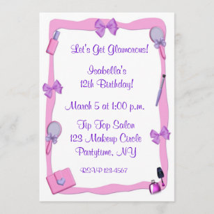Makeup Party Invitation