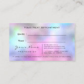 Makeup Pink Lashes Fuchsia Ombre Appointment Card (Back)