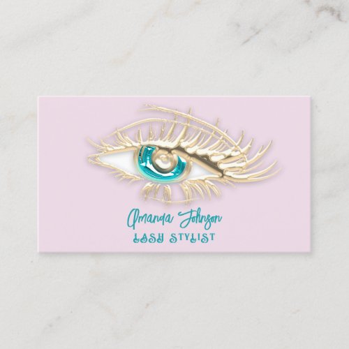 Makeup Princes Powder Oceanic Blue Eyelash Qr Code Business Card