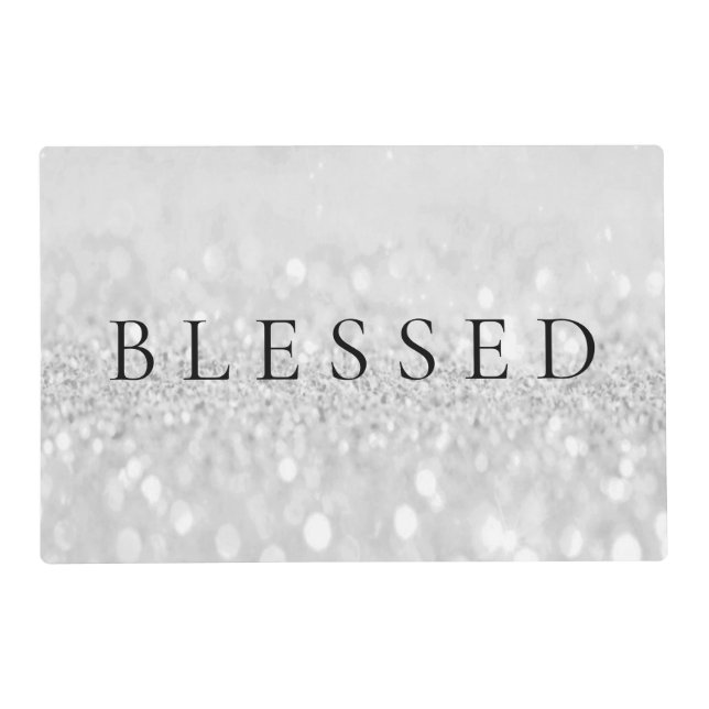 Makeup Princess Eyelash Glitter Blessed Placemat (Front)