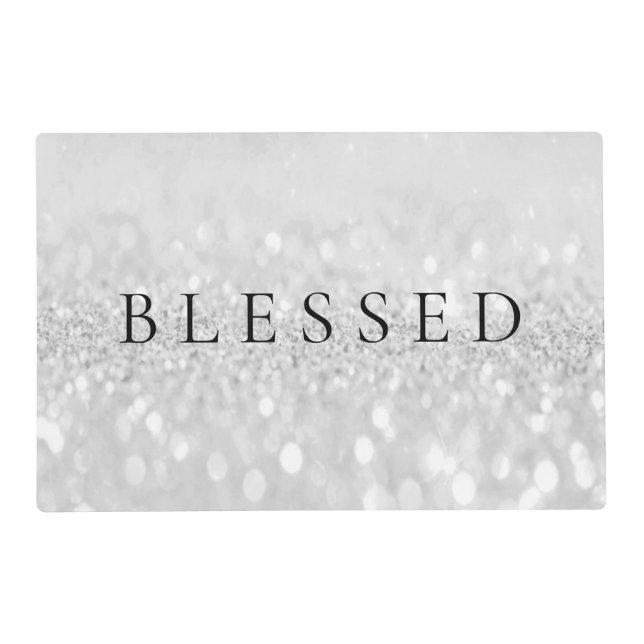 Makeup Princess Eyelash Glitter Blessed Placemat (Front)