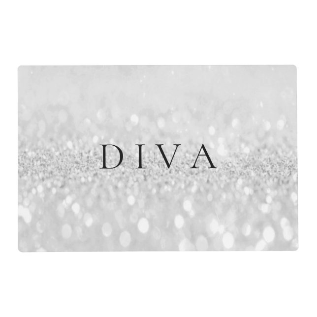 Makeup Princess Eyelash Glitter Diva Placemat (Front)