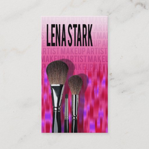 Customizable Makeup Pro I - Makeup Artist Cosmetologist Business Card