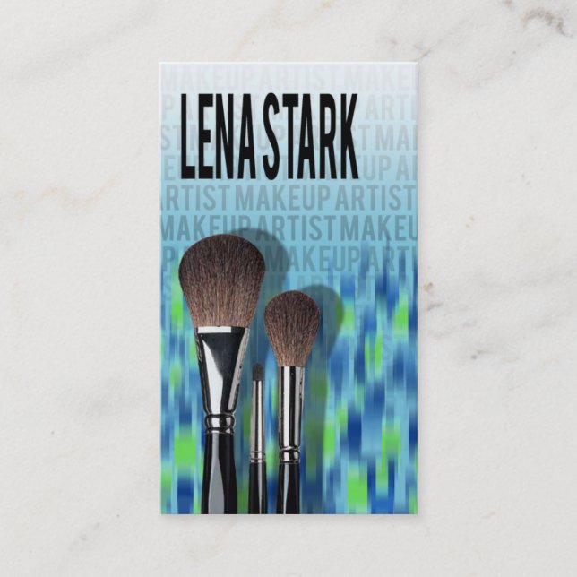 Makeup Pro I - Makeup Artist Cosmetologist Business Card (Front)