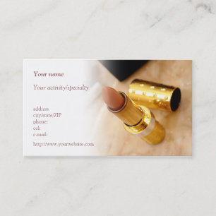 "Makeup products" business card