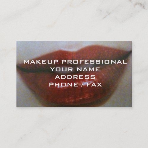 MAKEUP PROFESSIONAL BUSINESS CARD