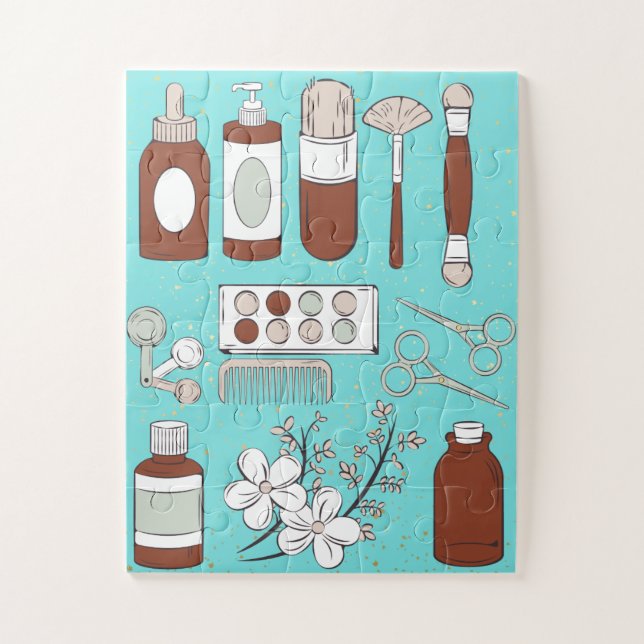 makeup ,puzzle, jigsaw puzzle (Vertical)