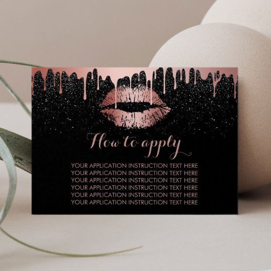 Makeup Rose Gold Lips Application Instructions
