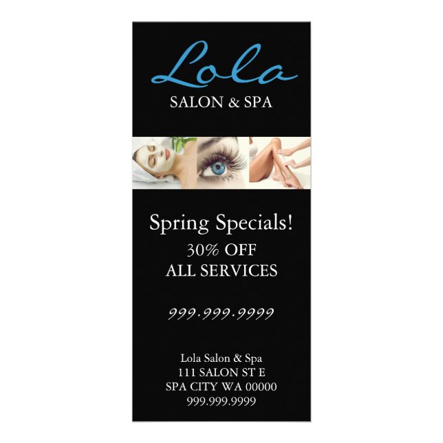 Makeup Salon Spa Artist Flyer Menu (Front)