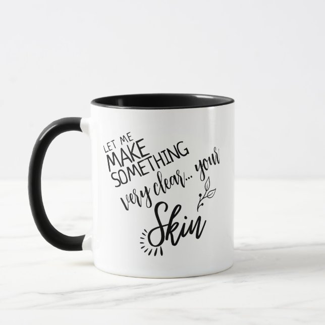 Makeup Skincare consultant gift esthetician artist Mug (Left)