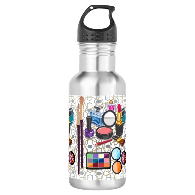 MAKEUP STAINLESS STEEL WATER BOTTLE (Front)