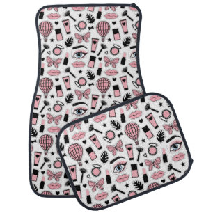 Makeup Sticker Pattern Car Floor Mat