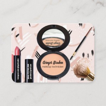 Makeup Technician Business Card by SharonCullars at Zazzle