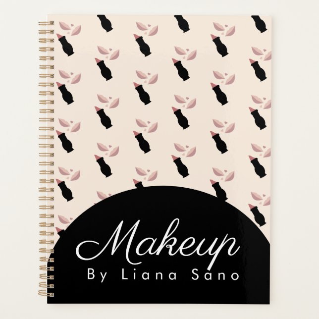 Makeup Up Lips Lipstick Artist Appointment Planner (Front)