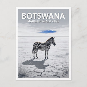 Makgadikgadi Pans National Park Gweta Botswana Postcard