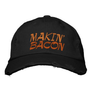 Makin' Bacon Embroidered Baseball Hat