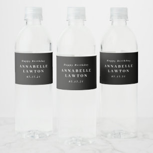 Personalised bottled water labels